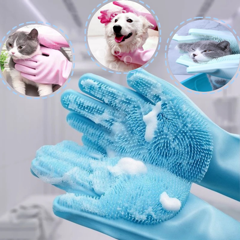 Dish Glove Rubber - Silicone dishwashing gloves, high temperature resistant