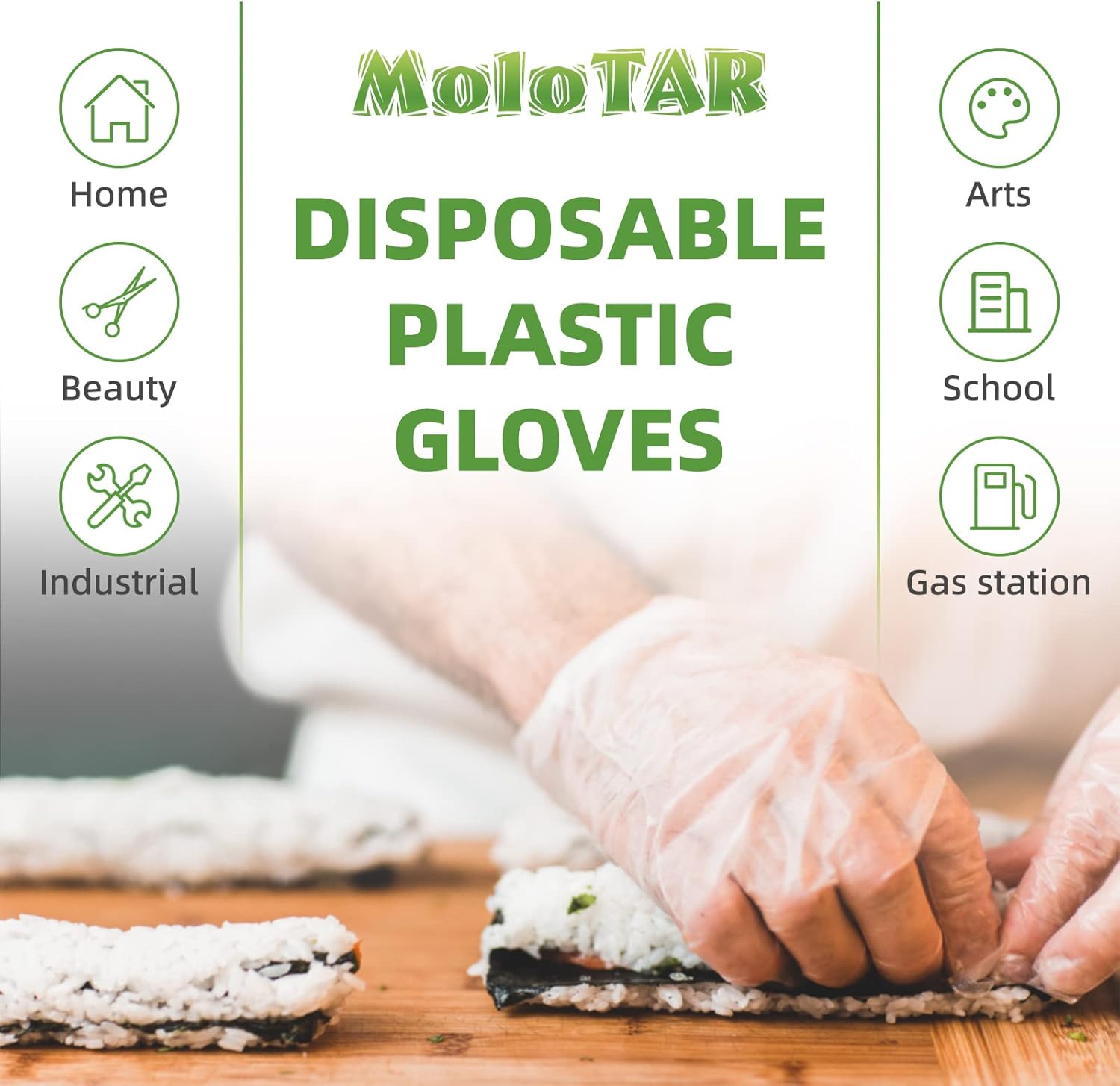 100 Pcs Plastic Disposable Glo - Rubber Glove Cleaning avis et prix
