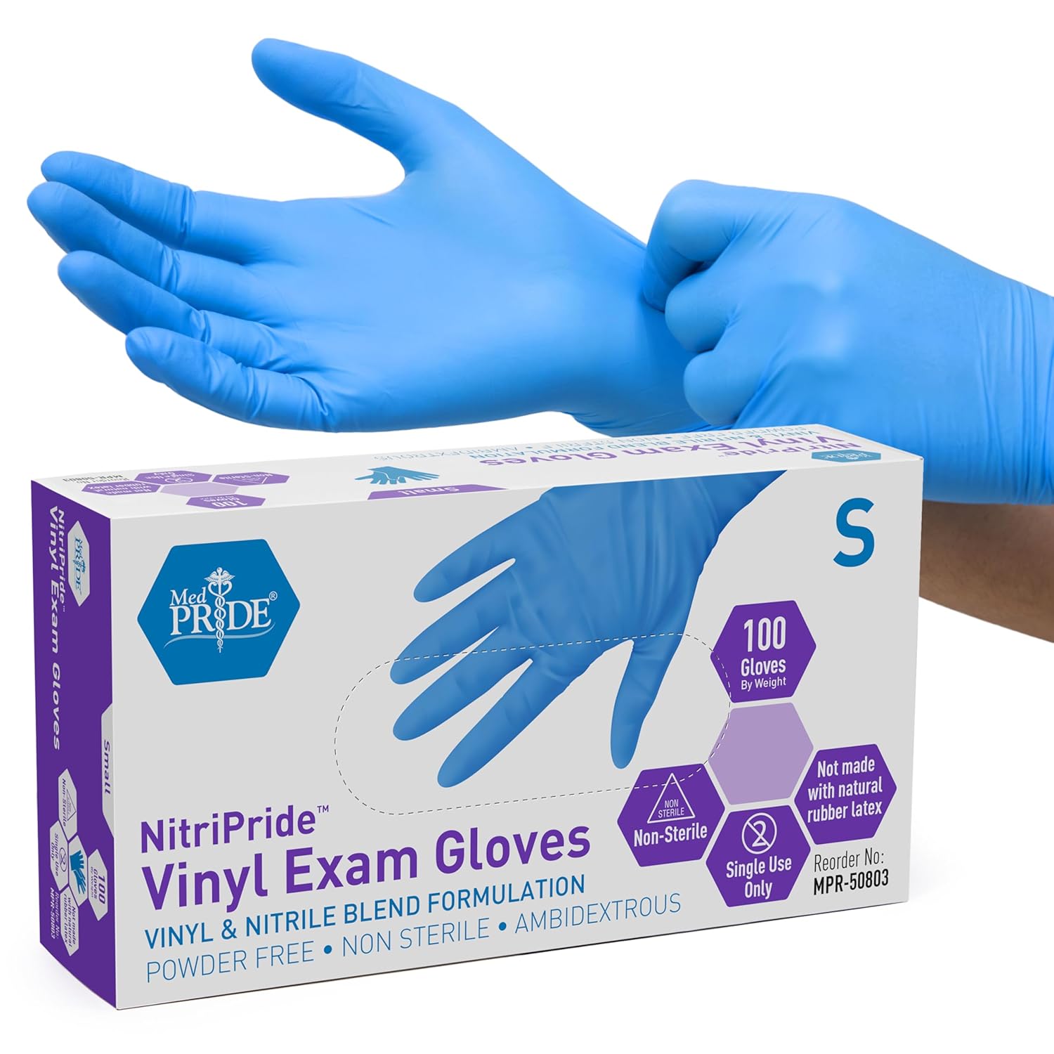 Nitrile/Vinyl Blend Exam Glove - Latex Disposable Glove avis et prix
