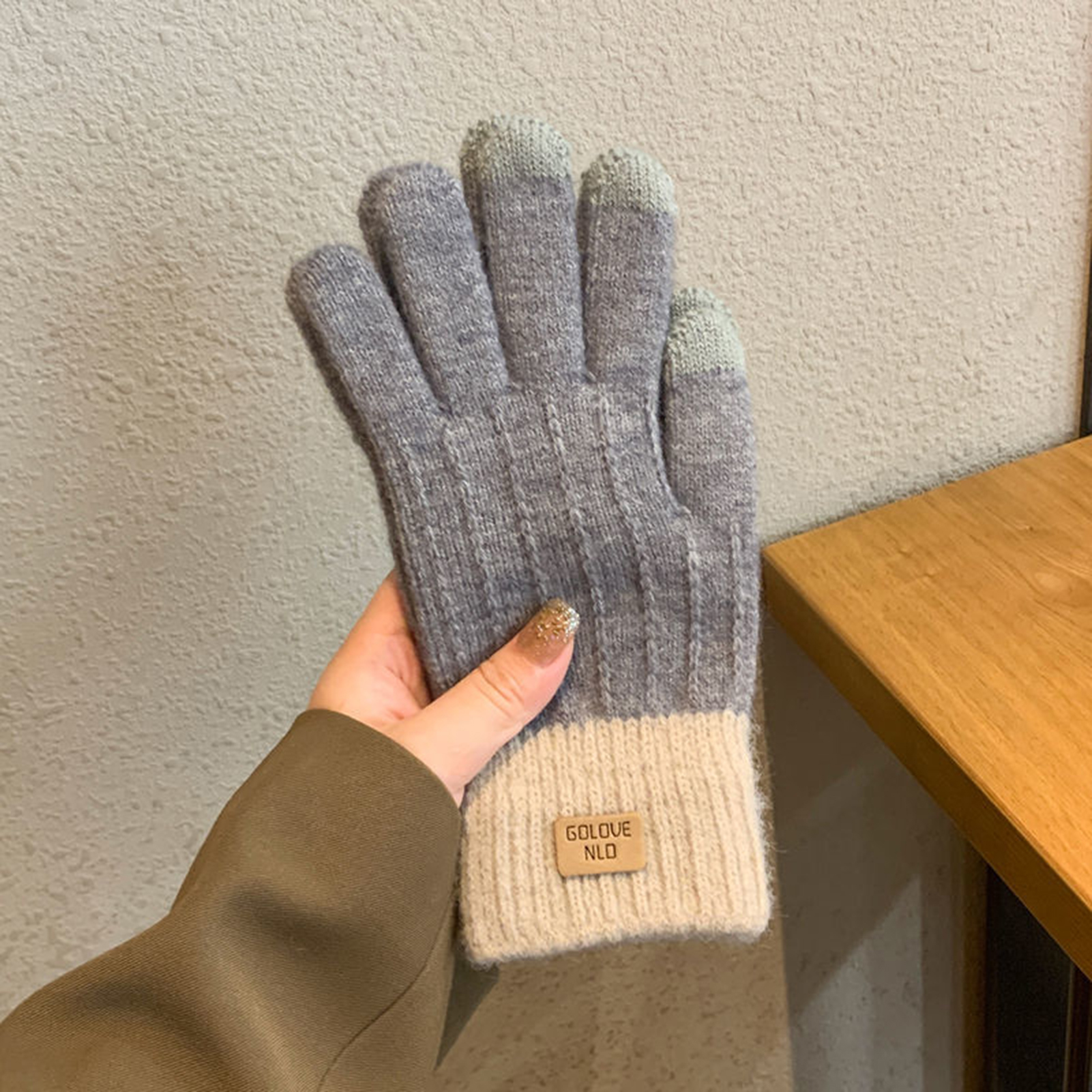 Women's Cable Knit Gloves Warm - Wool Glove Lined avis et prix