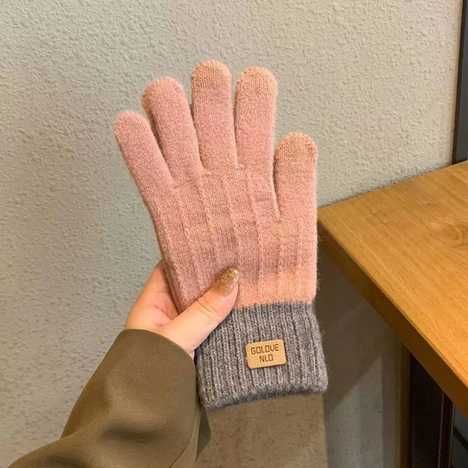 Women's Cable Knit Gloves Warm - Wool Glove Lined avis et prix