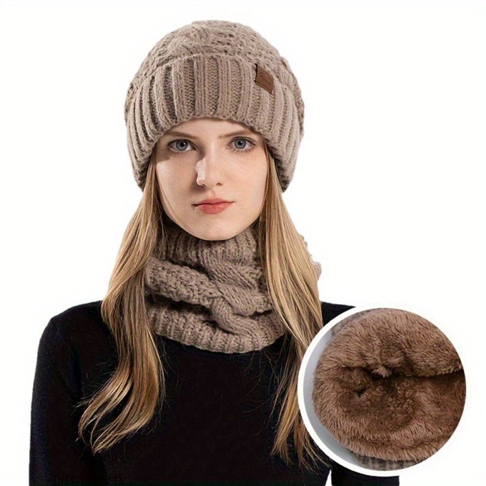 Soft Winter Beanie Hat Scarf S - Wool Glove Lined avis et prix