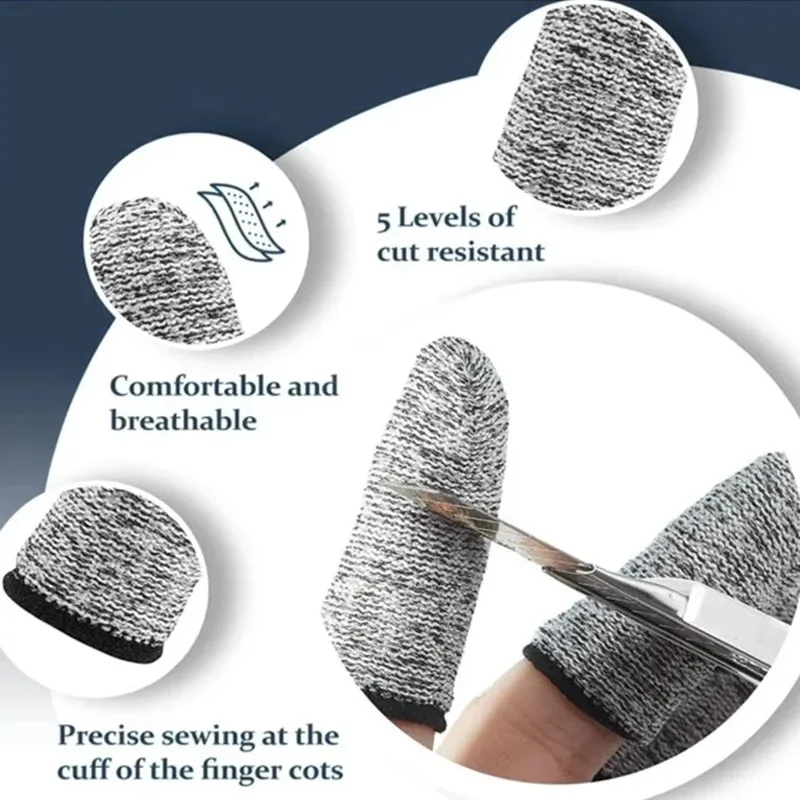 50PCS  Anti-Cut Finger Cots Pr - Cut Resistant Glove avis et prix