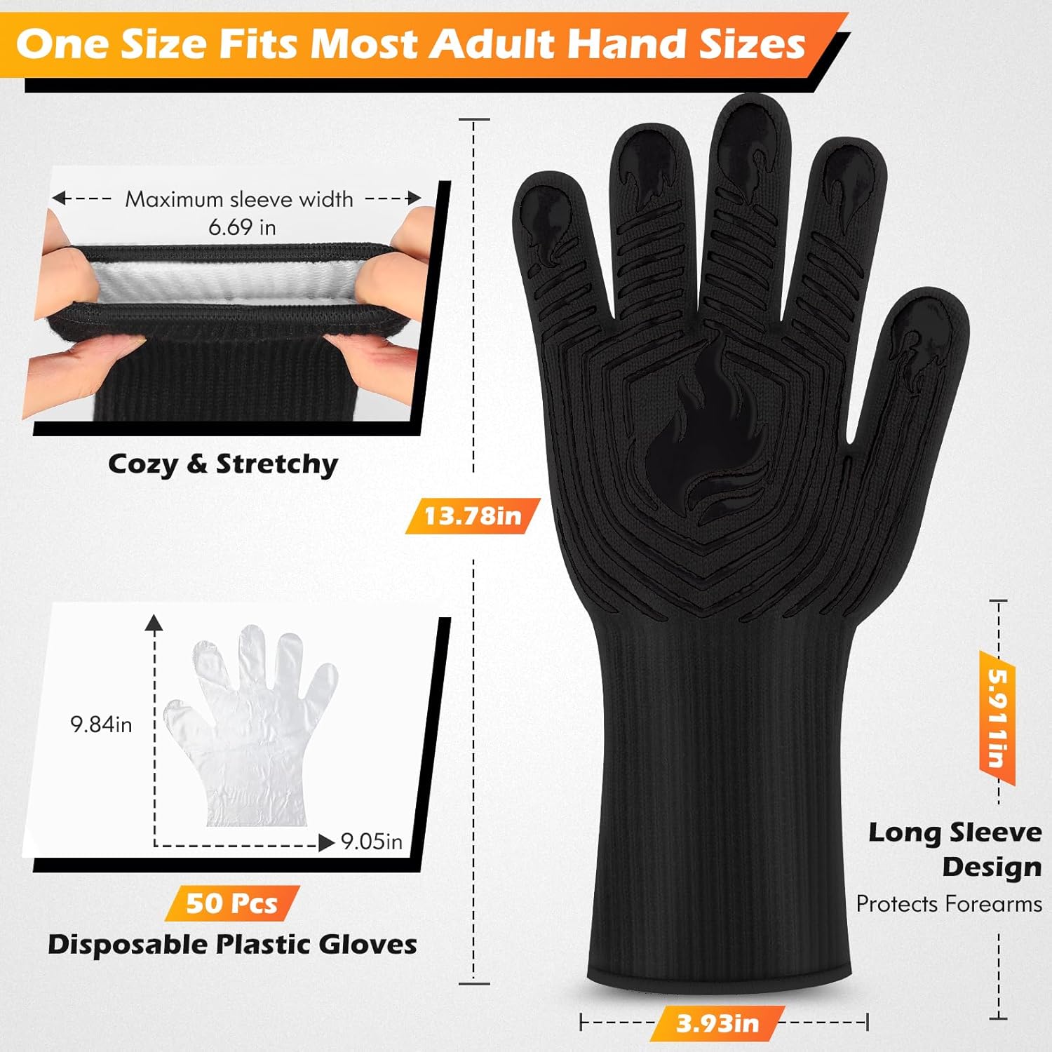 BBQ Gloves, 1472°F Heat Resist - Heat Resistant Glove avis et prix