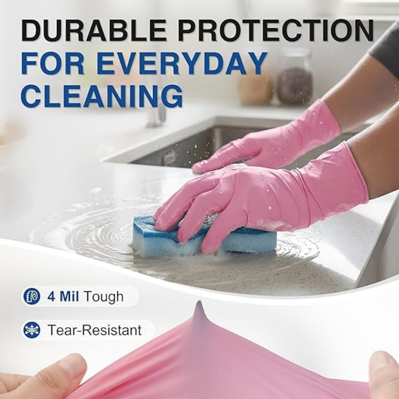 Pink Nitrile Disposable Gloves - Latex Disposable Glove avis et prix