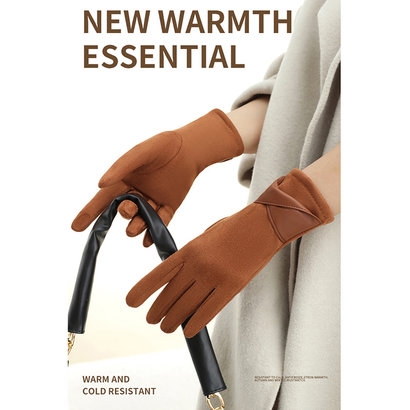 1 Pair Suede Gloves For Women  - Leather Driving Glove avis et prix