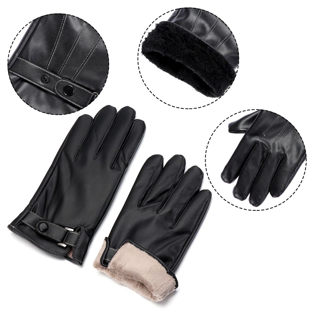 Men's Fleece Thermal Leather G - Leather Driving Glove avis et prix