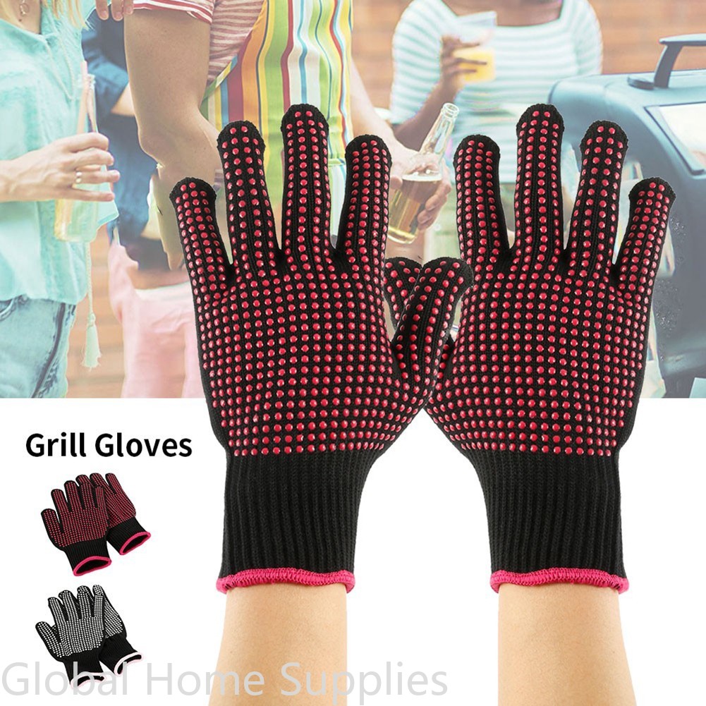 Barbecue Anti-scald Gloves Mic - Oven Mitt Silicone avis et prix
