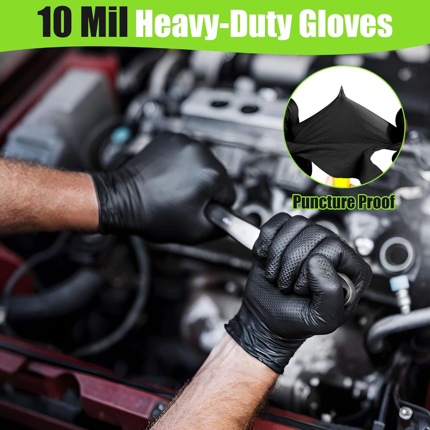 10 Mil Nitrile Gloves Large -  - Latex Disposable Glove avis et prix