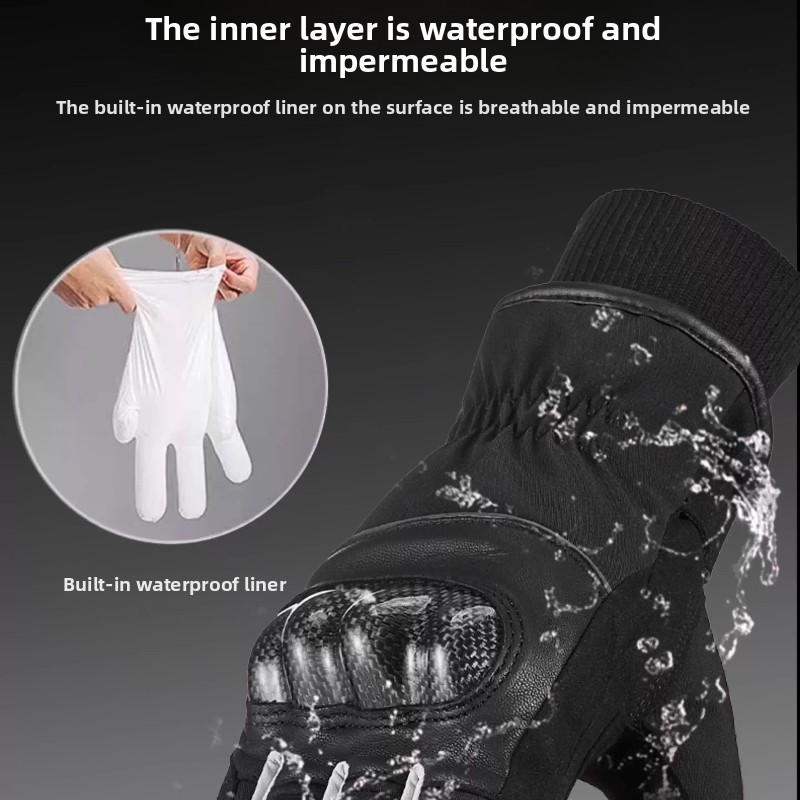 Winter Warm Motorcycle Gloves  - Motorcycle Glove Knuckle avis et prix