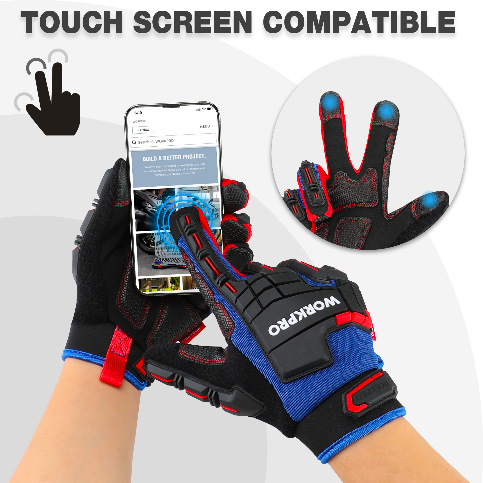 WORKPRO Heavy-duty Work Gloves - Work Glove Impact avis et prix