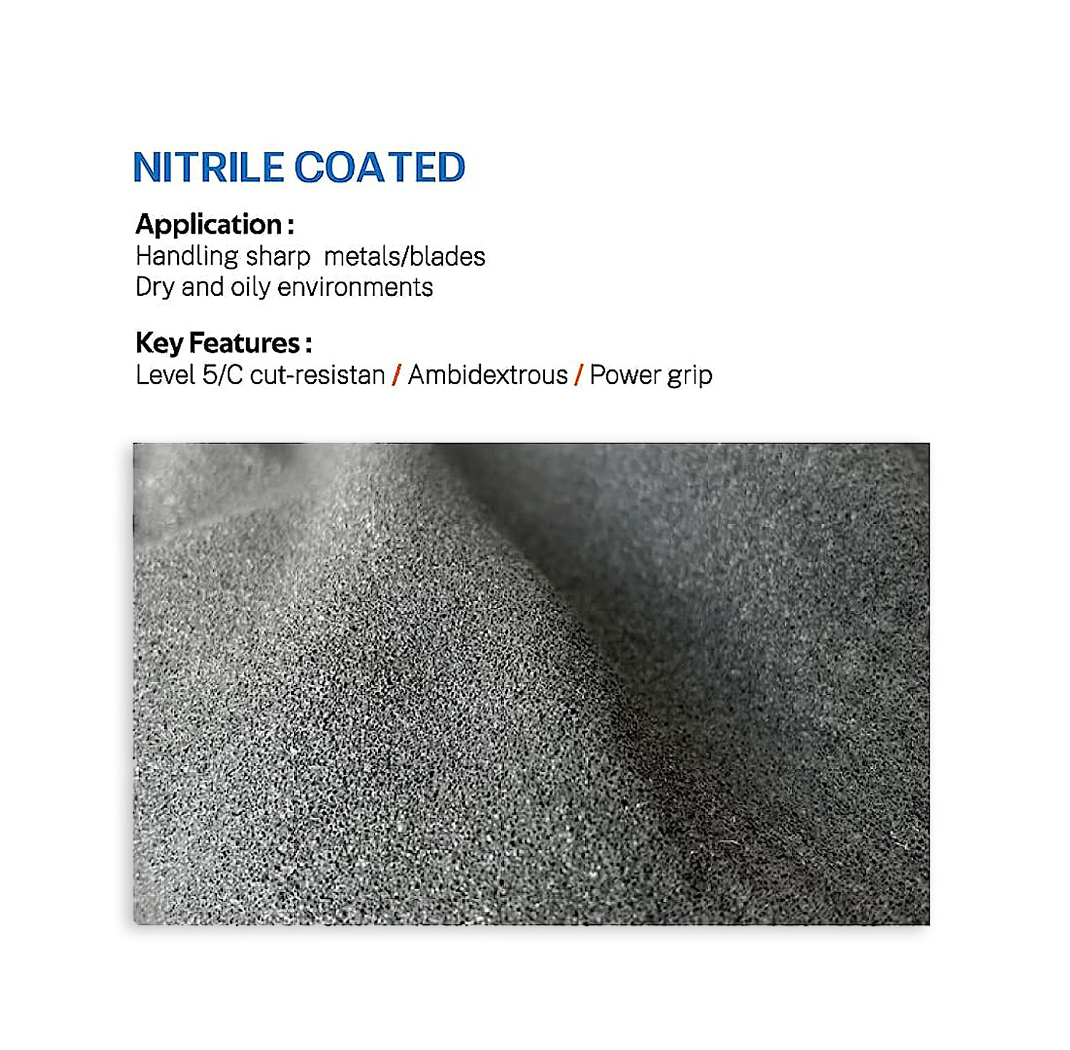 1/3Pair, Level 5Cut-Resistant  - Nitrile Mechanic Glove avis et prix