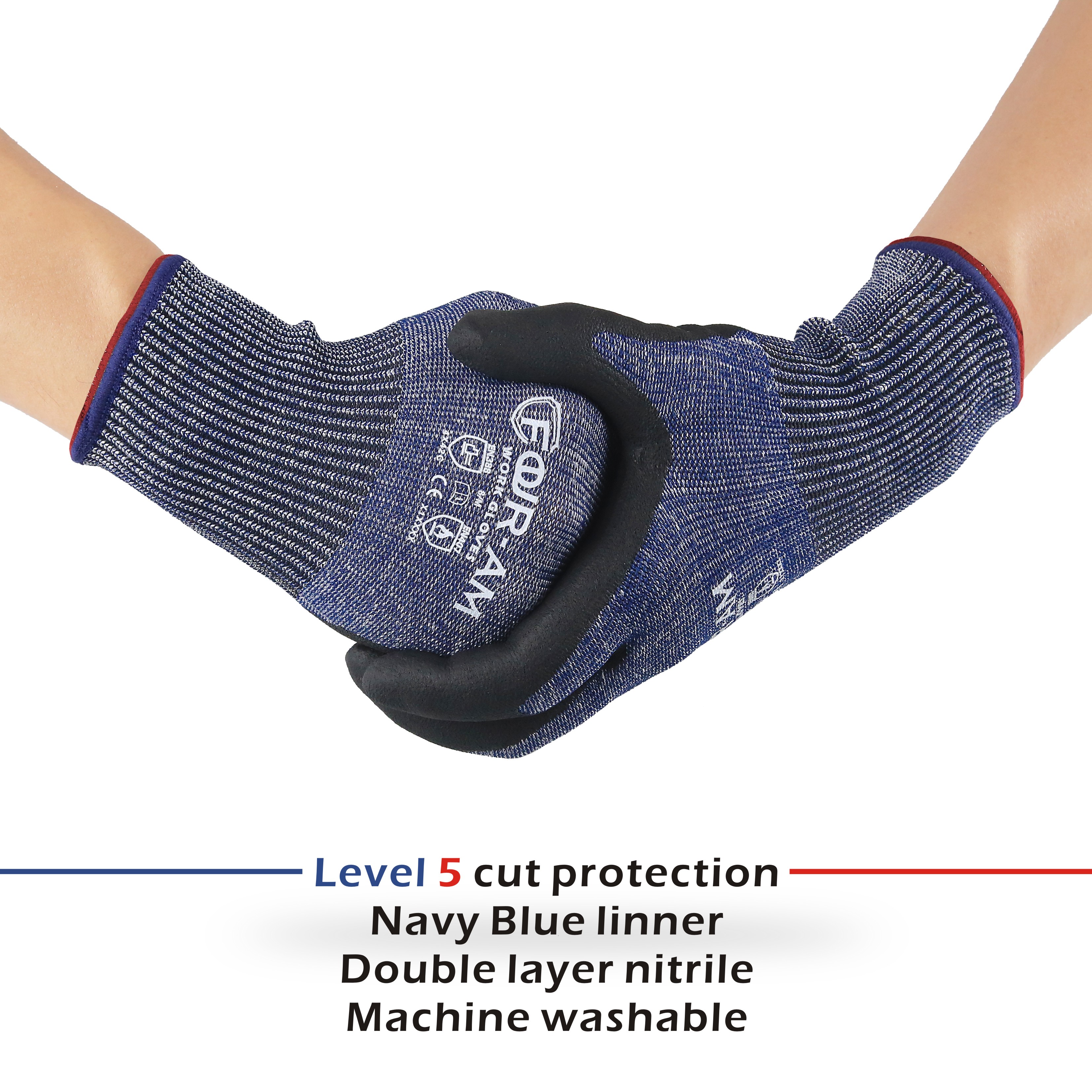 1/3Pair, Level 5Cut-Resistant  - Nitrile Mechanic Glove avis et prix