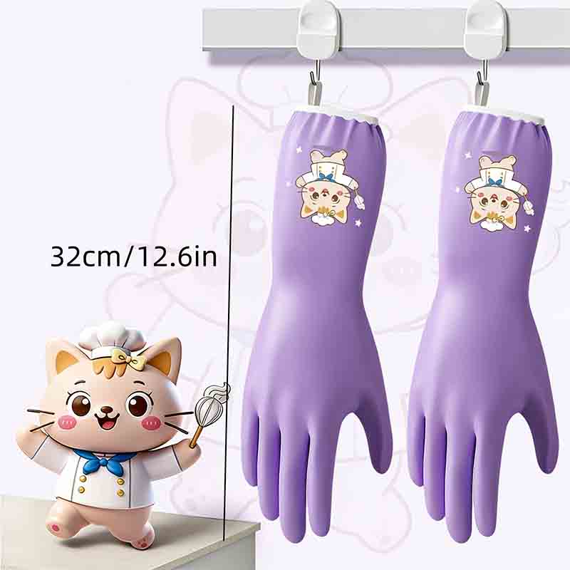 1 pair of household cleaning a - Dish Glove Rubber avis et prix