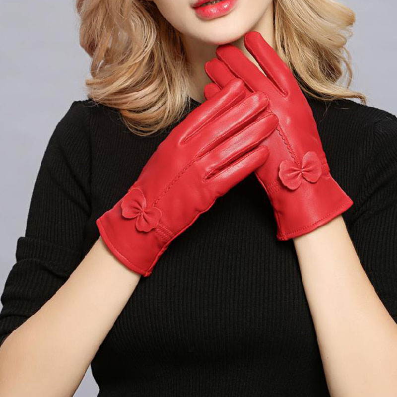 Women Genuine Leather Winter W - Wool Glove Lined avis et prix