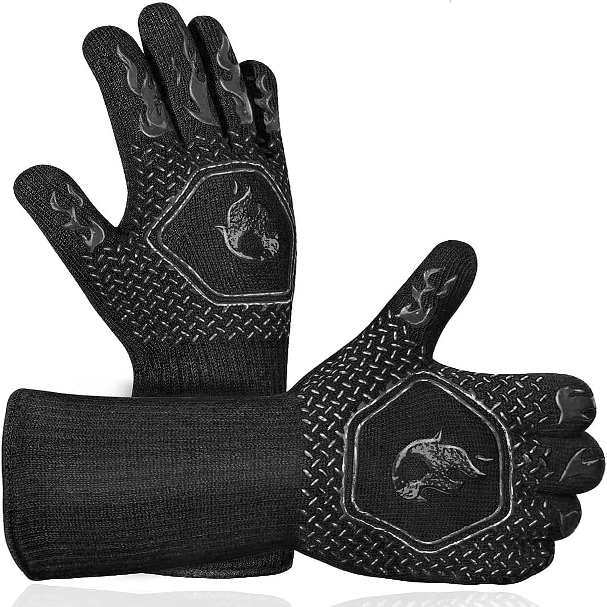 BBQ Grill Gloves High Temp Res - Oven Mitt Silicone avis et prix