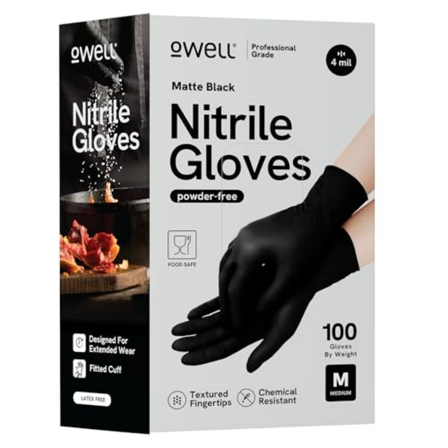 ® Black Nitrile Gloves - 4 Mil - Exam Glove Nitrile avis et prix