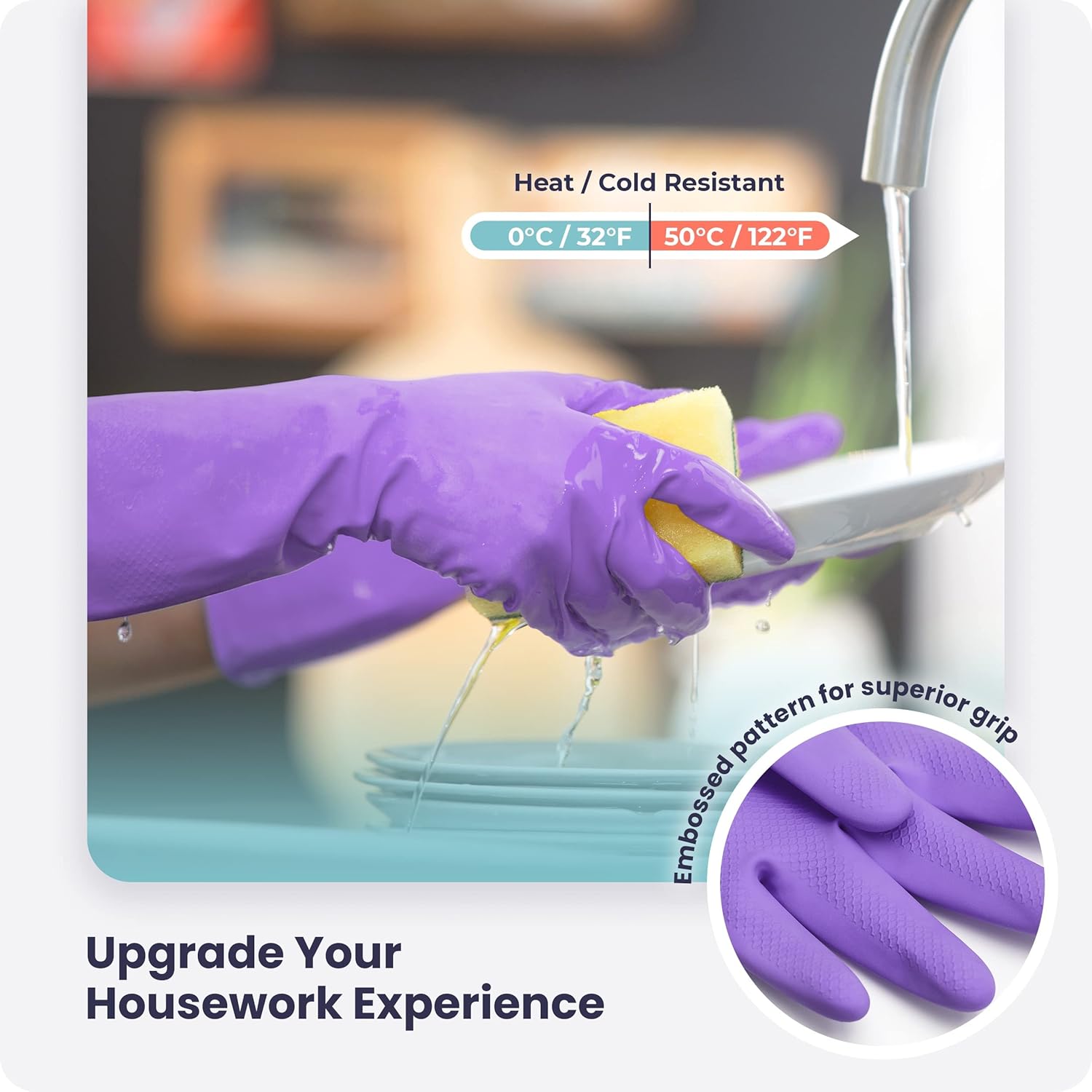 3/6/12/60 Pairs Dishwashing Gl - Rubber Glove Cleaning avis et prix