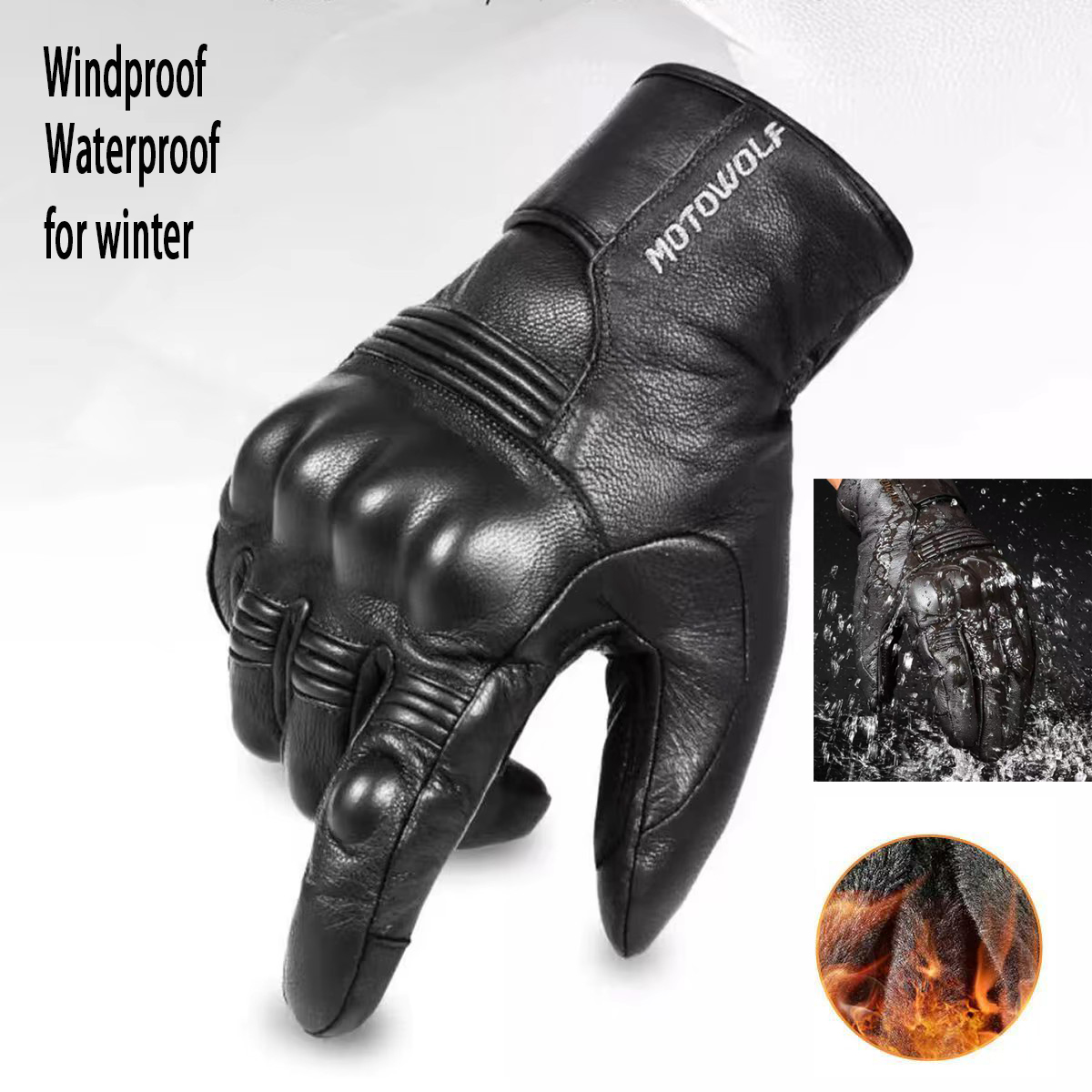 Leather Motorcycle Gloves Men' - Motorcycle Glove Knuckle avis et prix