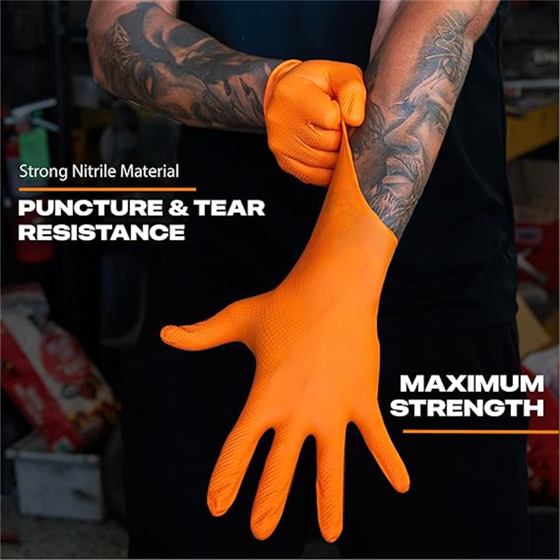 8mil Heavy Duty Industrial Ora - Nitrile Mechanic Glove avis et prix