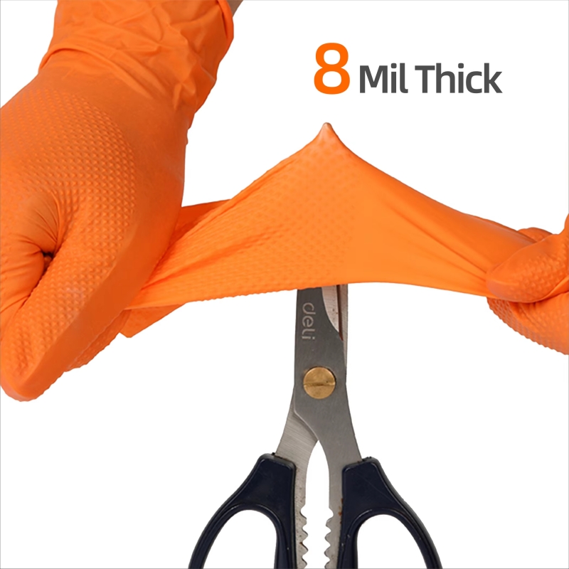 8mil Heavy Duty Industrial Ora - Nitrile Mechanic Glove avis et prix