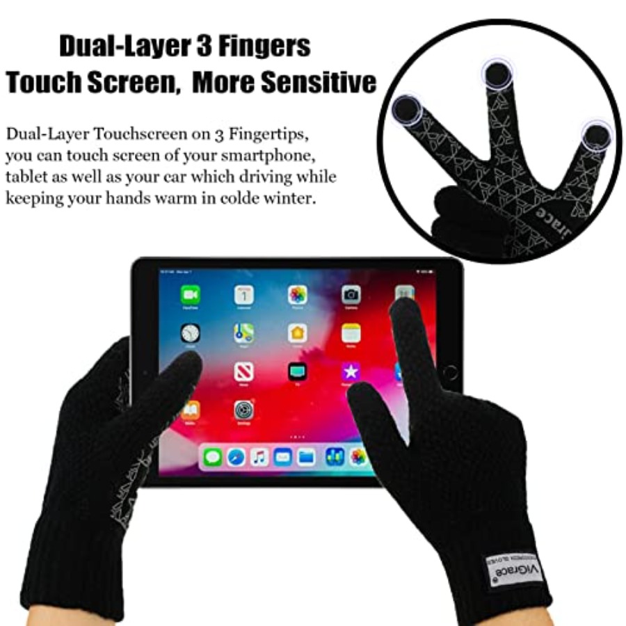 Winter Warm Touchscreen Gloves - Wool Glove Lined avis et prix