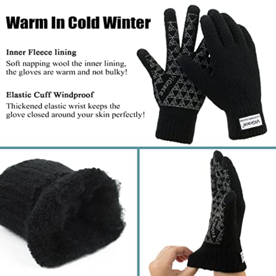 Winter Warm Touchscreen Gloves - Wool Glove Lined avis et prix