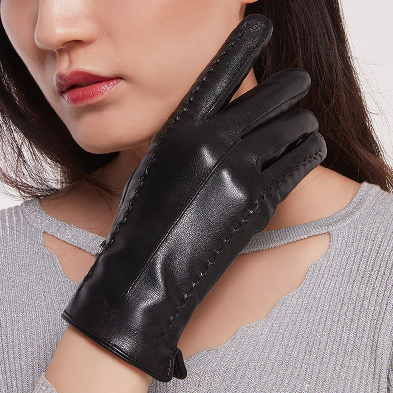 Women's Sheepskin Gloves Winte - Leather Driving Glove avis et prix