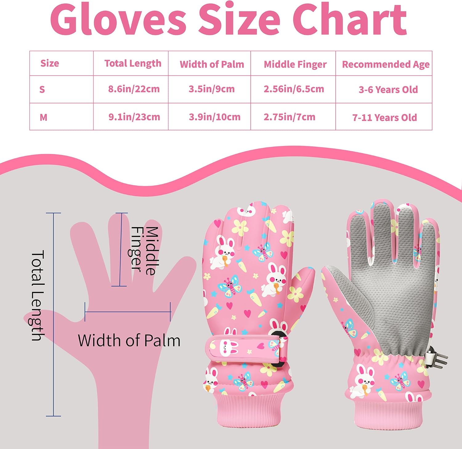 Kids Winter Snow Gloves, Water - Winter Glove Insulated avis et prix