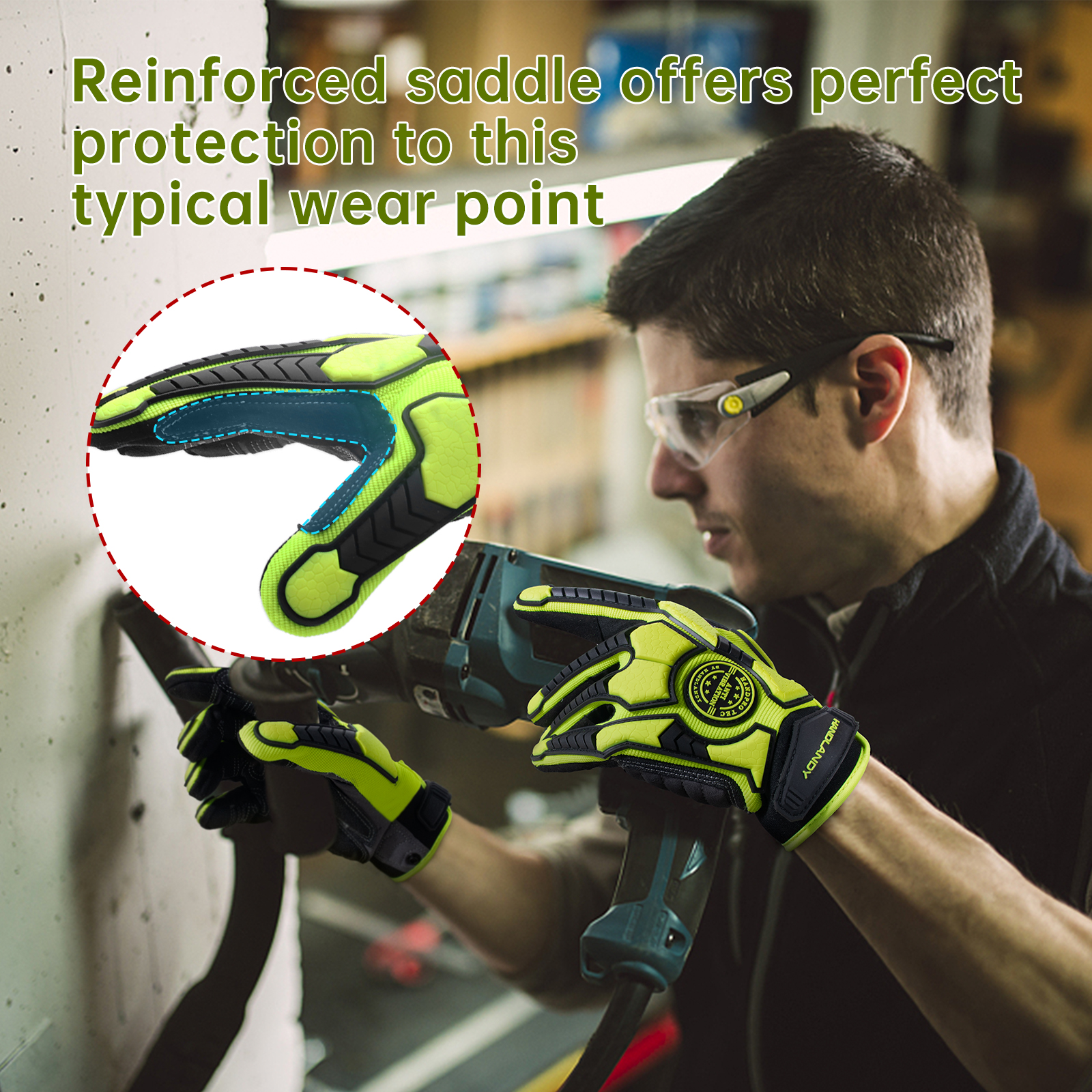 HANDLANDY Anti Vibration Heavy - Work Glove Impact avis et prix