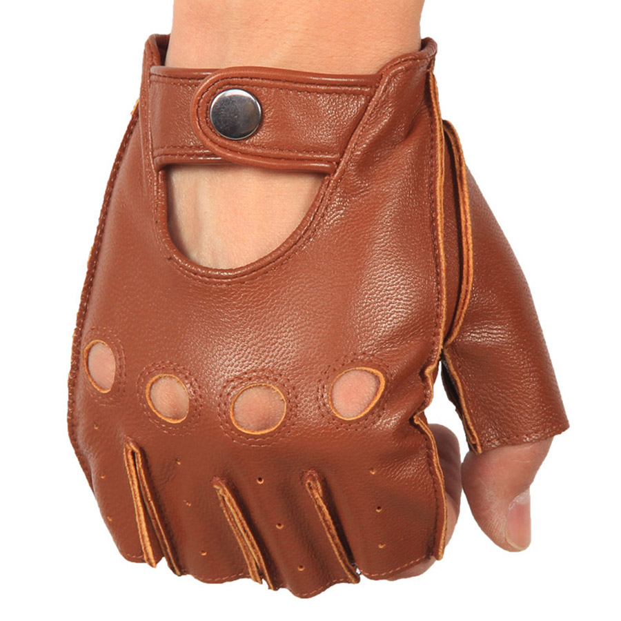 High Quality Man's Half Finger - Leather Driving Glove avis et prix