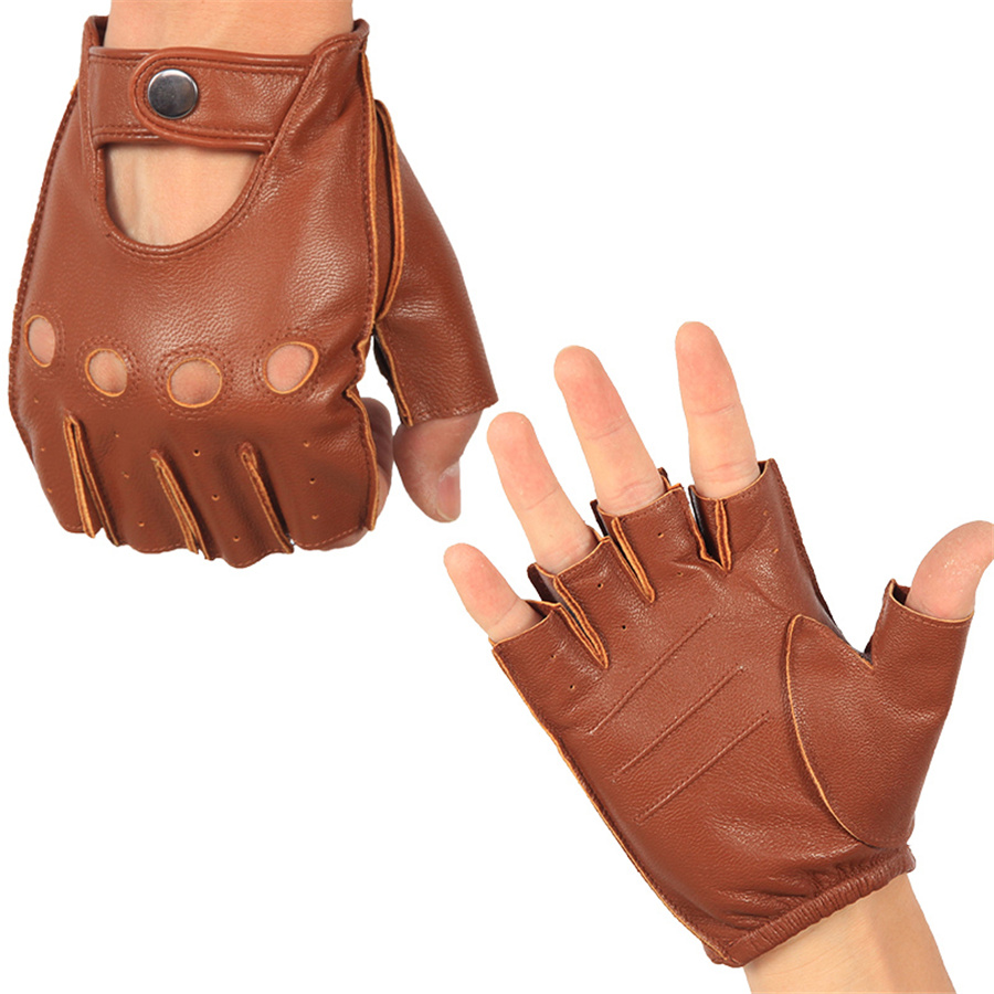 High Quality Man's Half Finger - Leather Driving Glove avis et prix