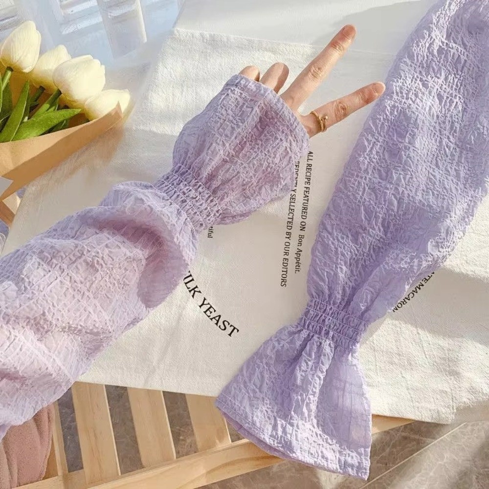 Fashion Lace Mesh Sun Protecti - Fingerless Glove Knit avis et prix