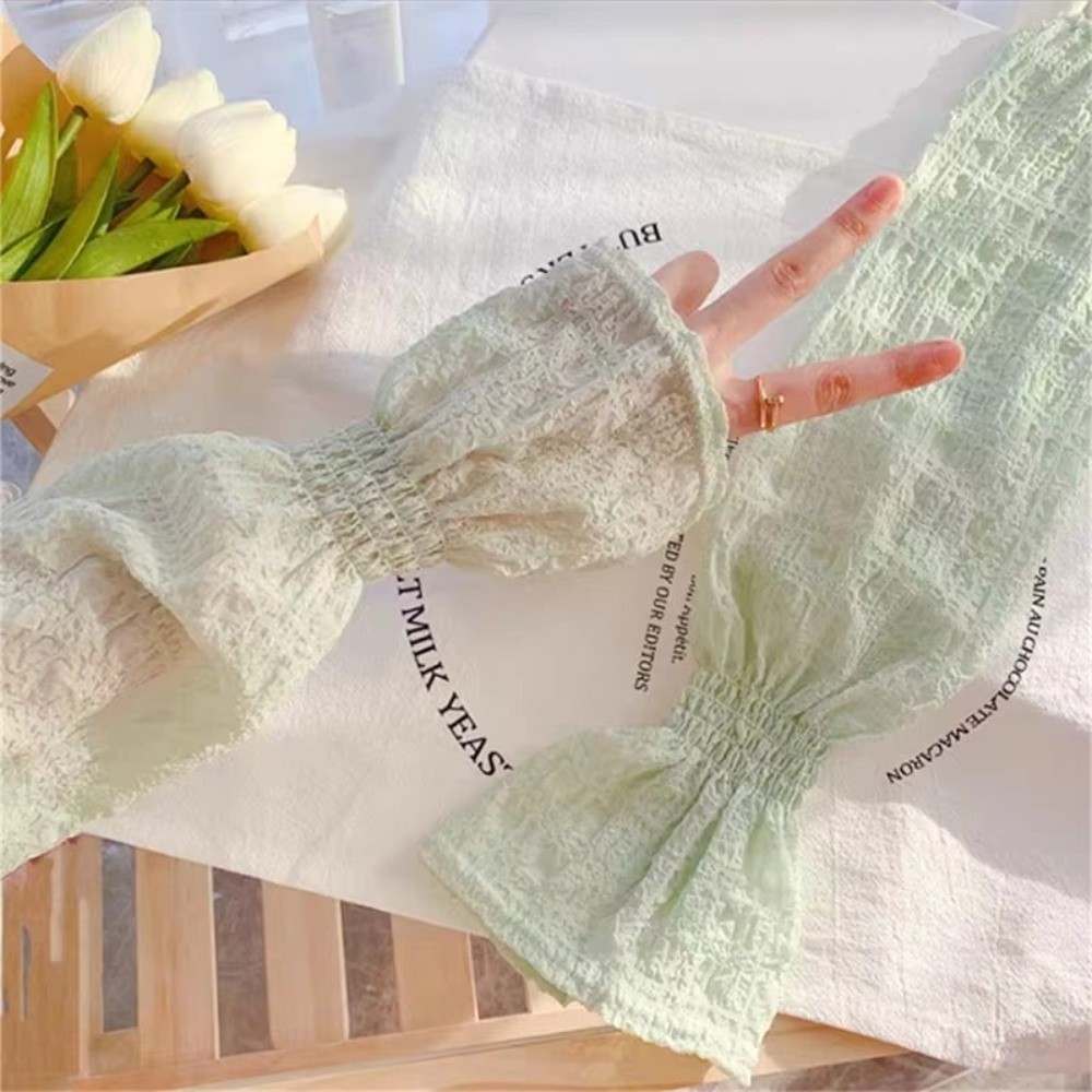 Summer Outdoor Lace Mesh Sun P - Fingerless Glove Knit avis et prix