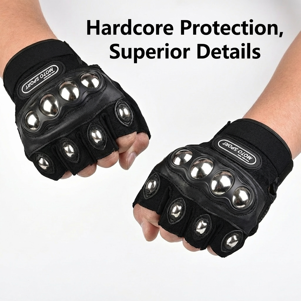 Steel Shell Knuckle Protection - Motorcycle Glove Knuckle avis et prix