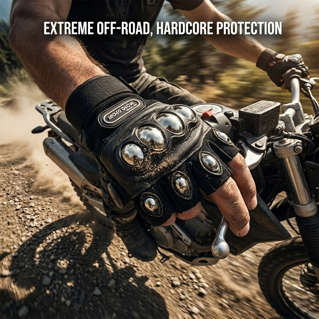 Steel Shell Knuckle Protection - Motorcycle Glove Knuckle avis et prix