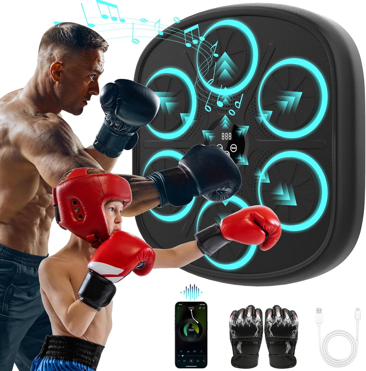 Wall Mounted Music Boxing Mach - Workout Glove Gym avis et prix