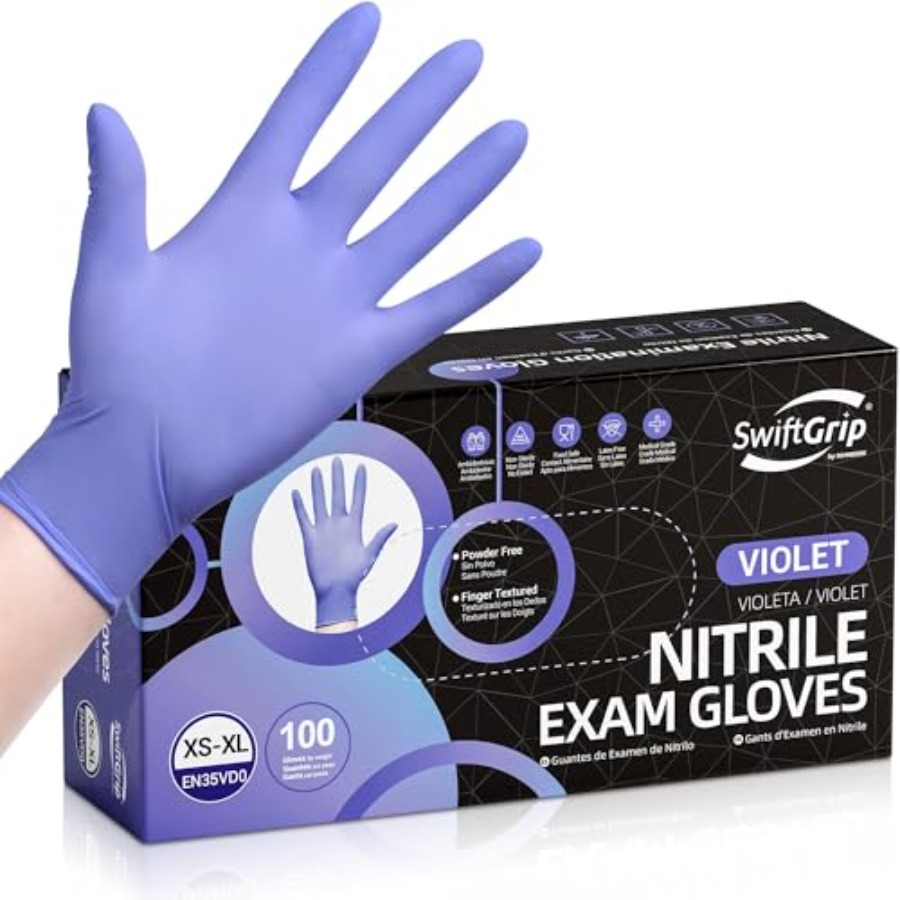 SwiftGrip Disposable Nitrile E - Exam Glove Nitrile avis et prix