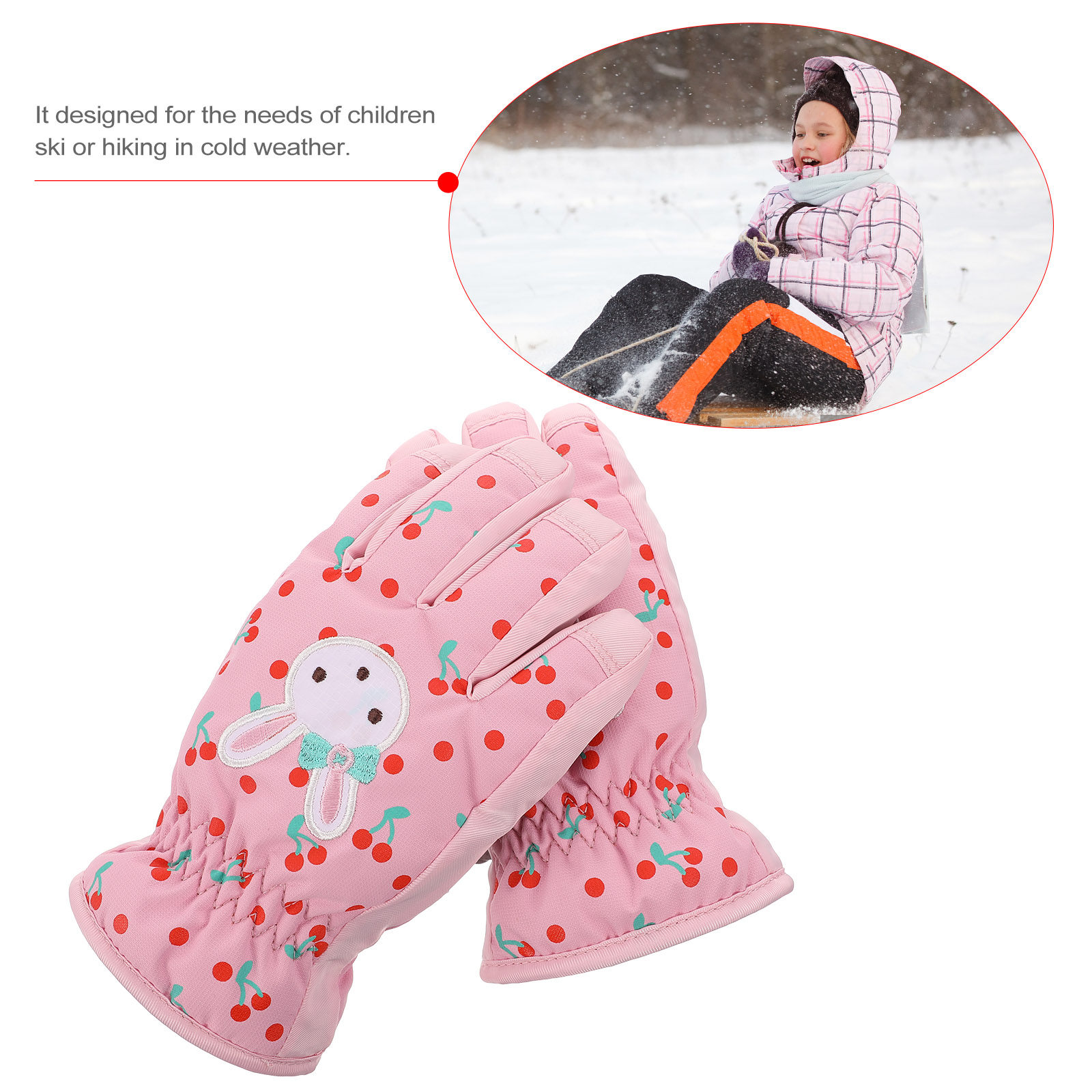 1Pair Children Ski Gloves Wate - Winter Glove Insulated avis et prix