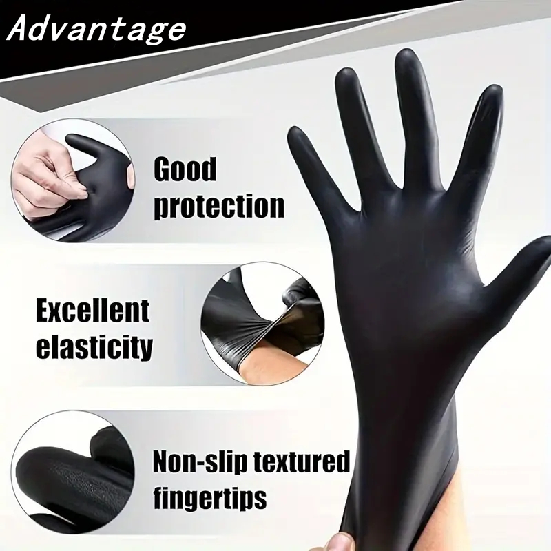 20PCS Black Disposable Nitrile - Nitrile Mechanic Glove avis et prix