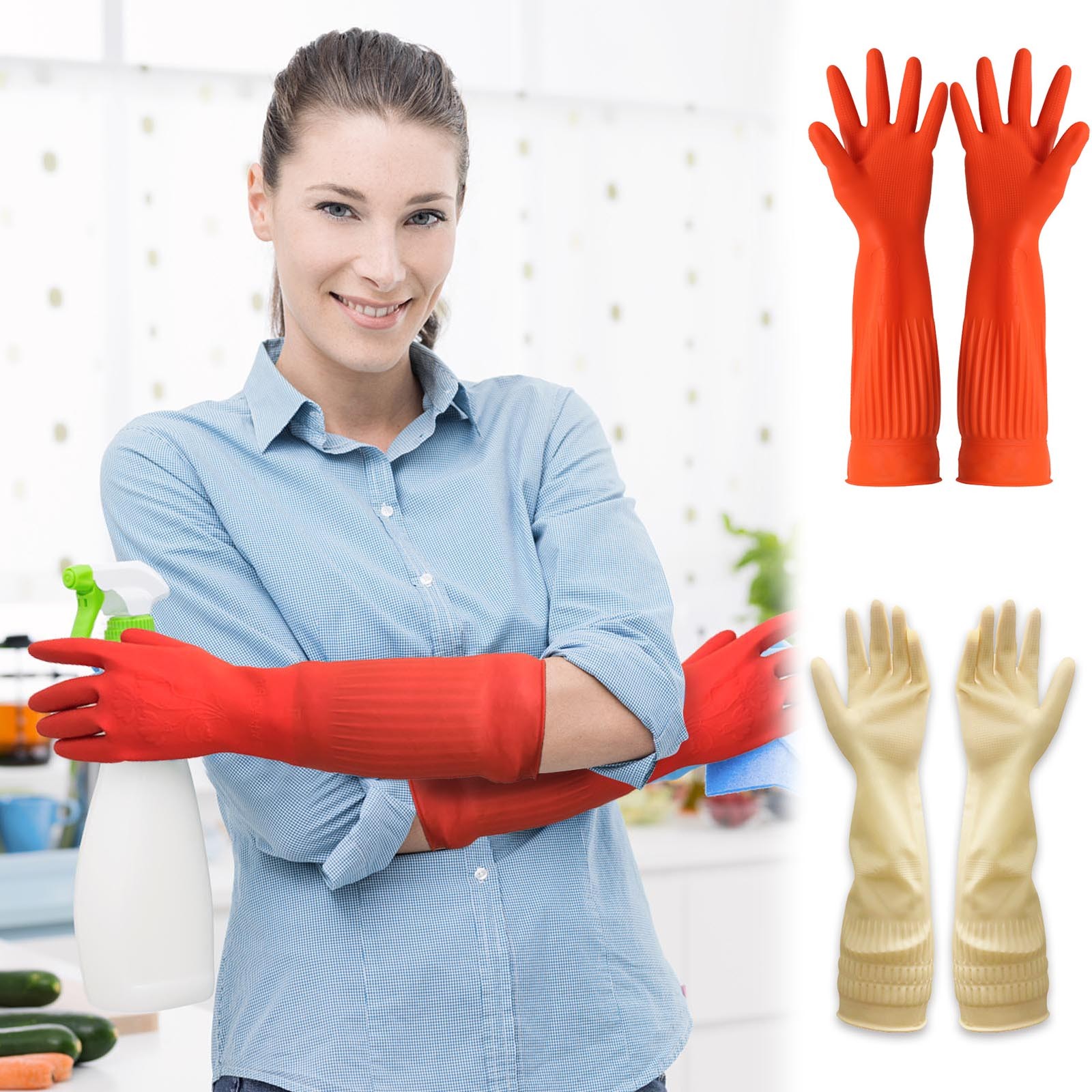 1pair Flexible Comfortable Rub - Dish Glove Rubber avis et prix