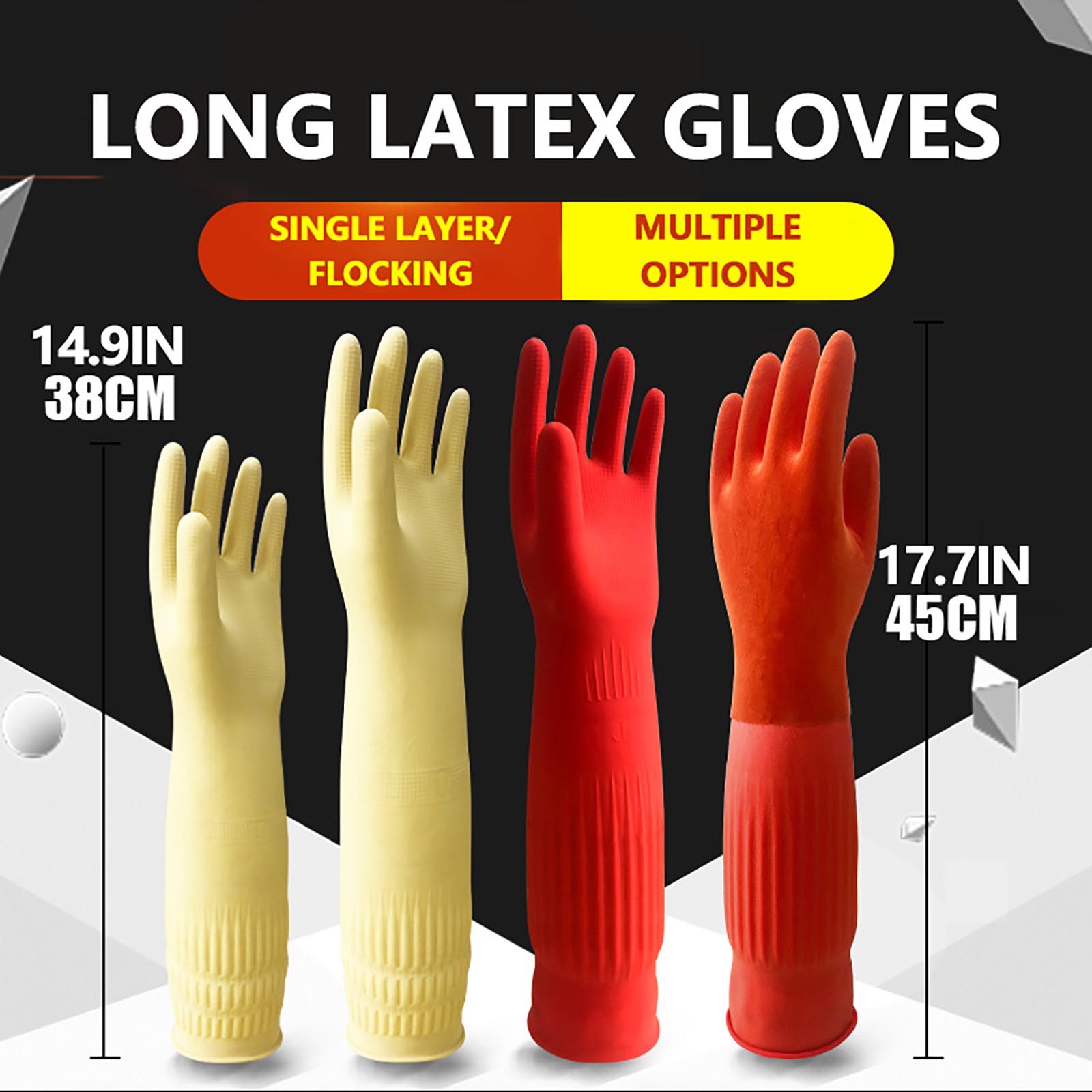 1pair Flexible Comfortable Rub - Dish Glove Rubber avis et prix