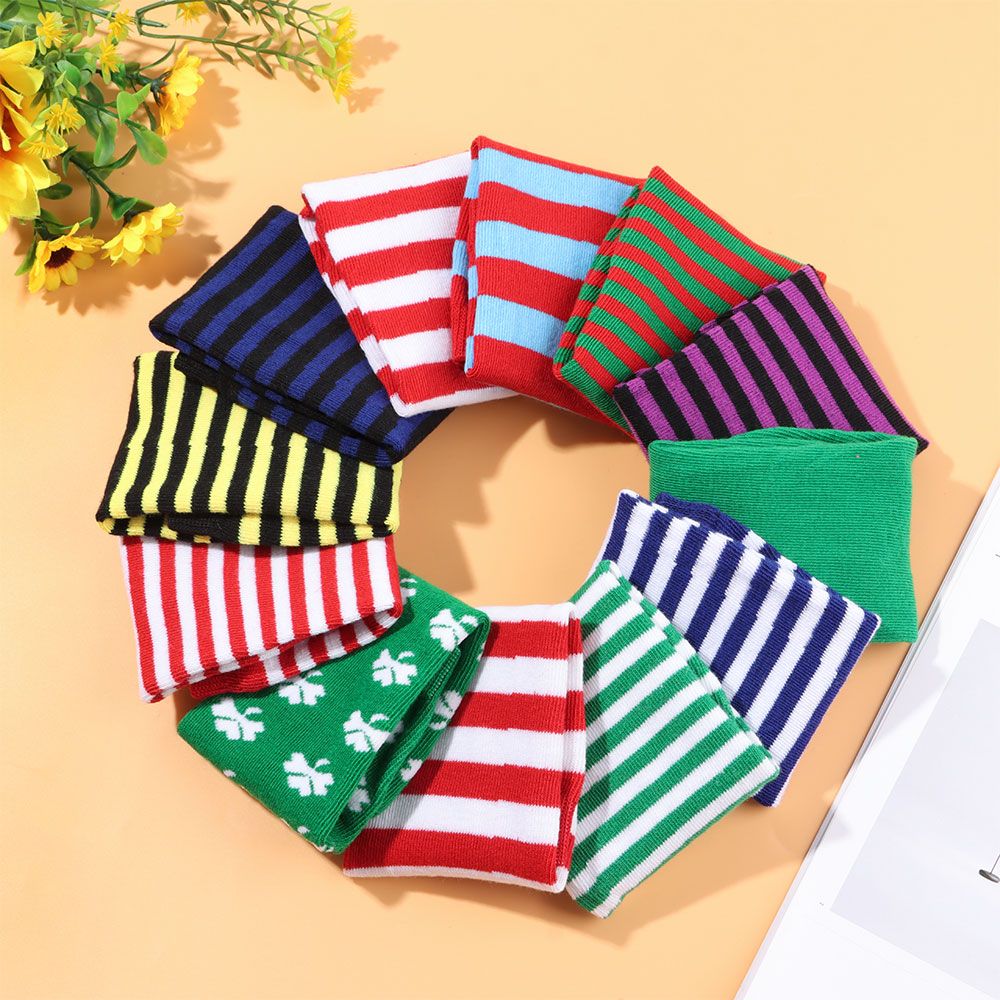 Striped Knitted Handschoenen L - Fingerless Glove Knit avis et prix