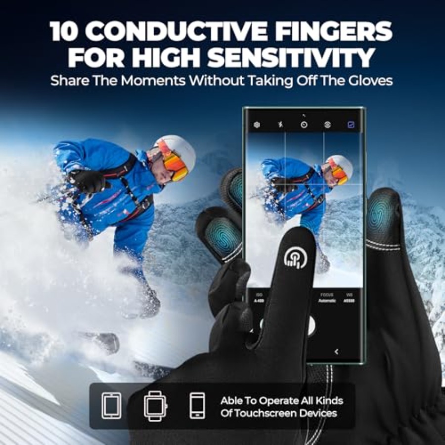 krosa Winter Gloves For Men Wo - Ski Glove Waterproof avis et prix