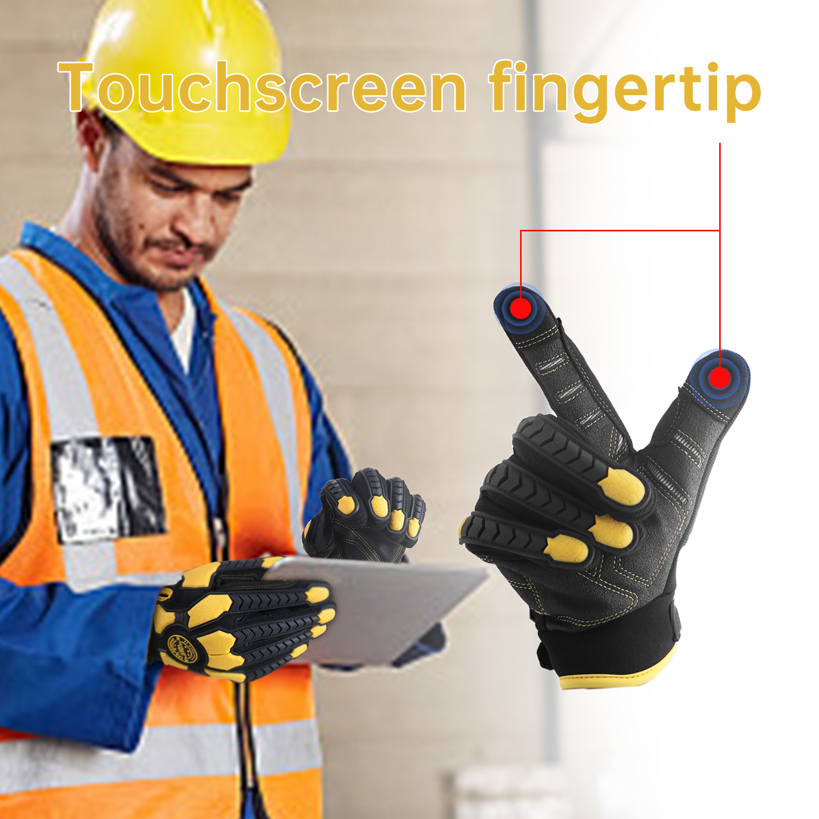 PVC Reinforced Impact Protecti - Work Glove Impact avis et prix