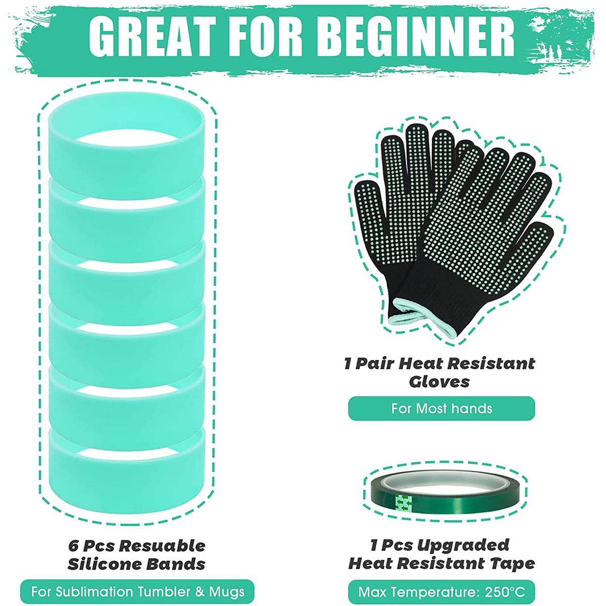 Silicone Bands Elastic Heat Re - Oven Mitt Silicone avis et prix