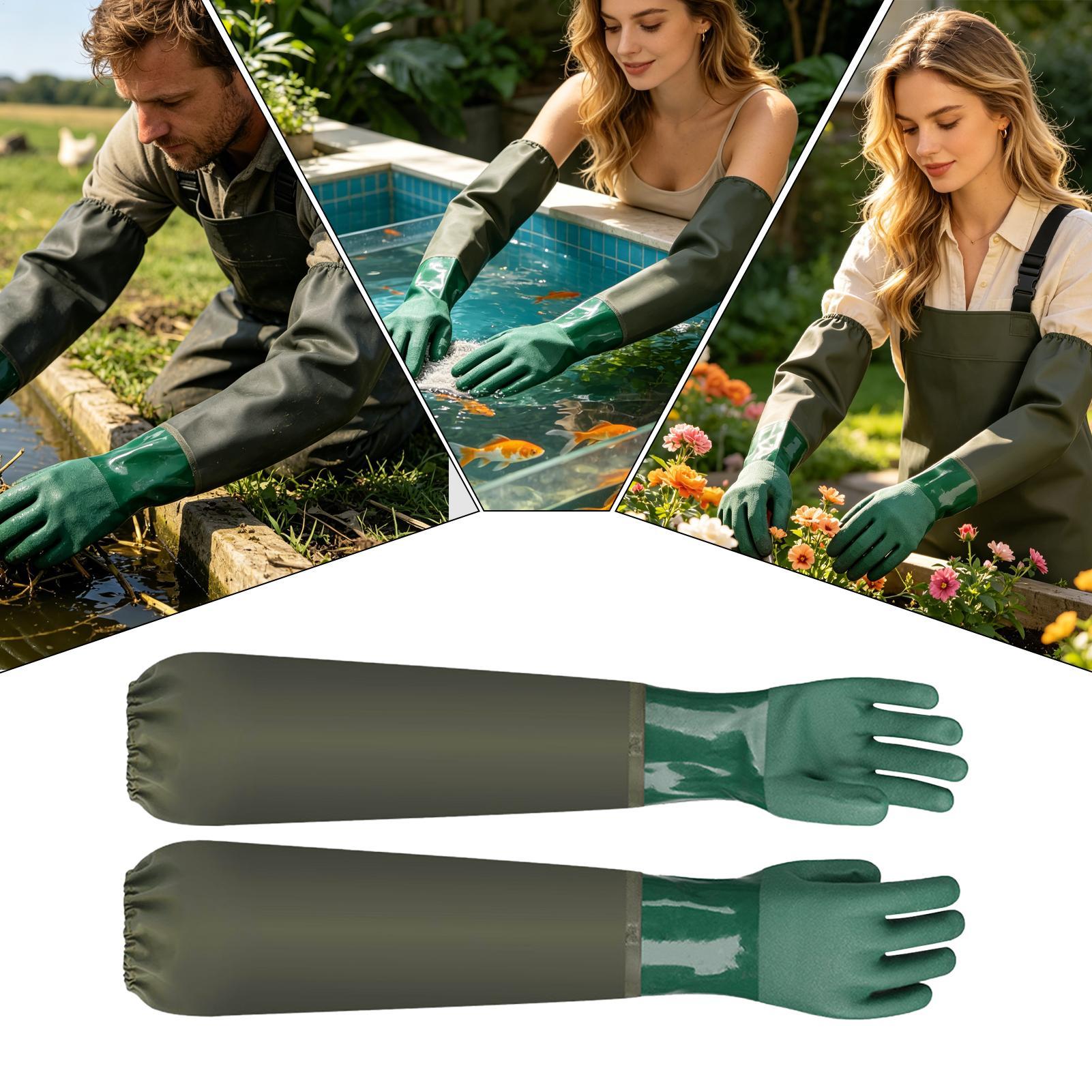 Waterproof Rubber Gloves Long  - Rubber Glove Cleaning avis et prix