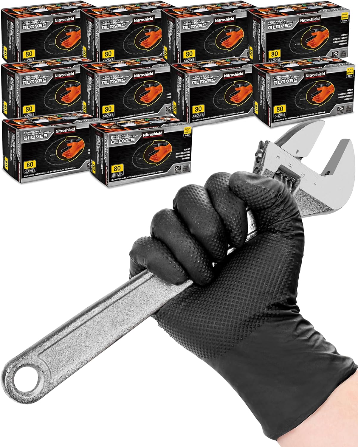 9mil Heavy Duty Disposable Nit - Nitrile Mechanic Glove avis et prix