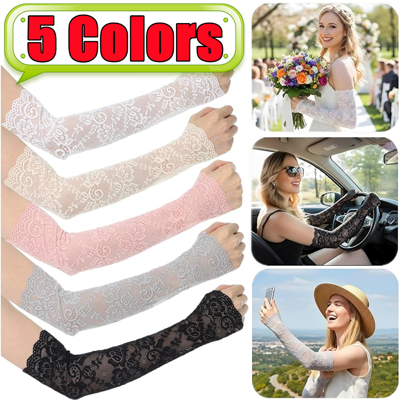 New 1Pair Sexy Lace Hollow-Out - Fingerless Glove Knit avis et prix