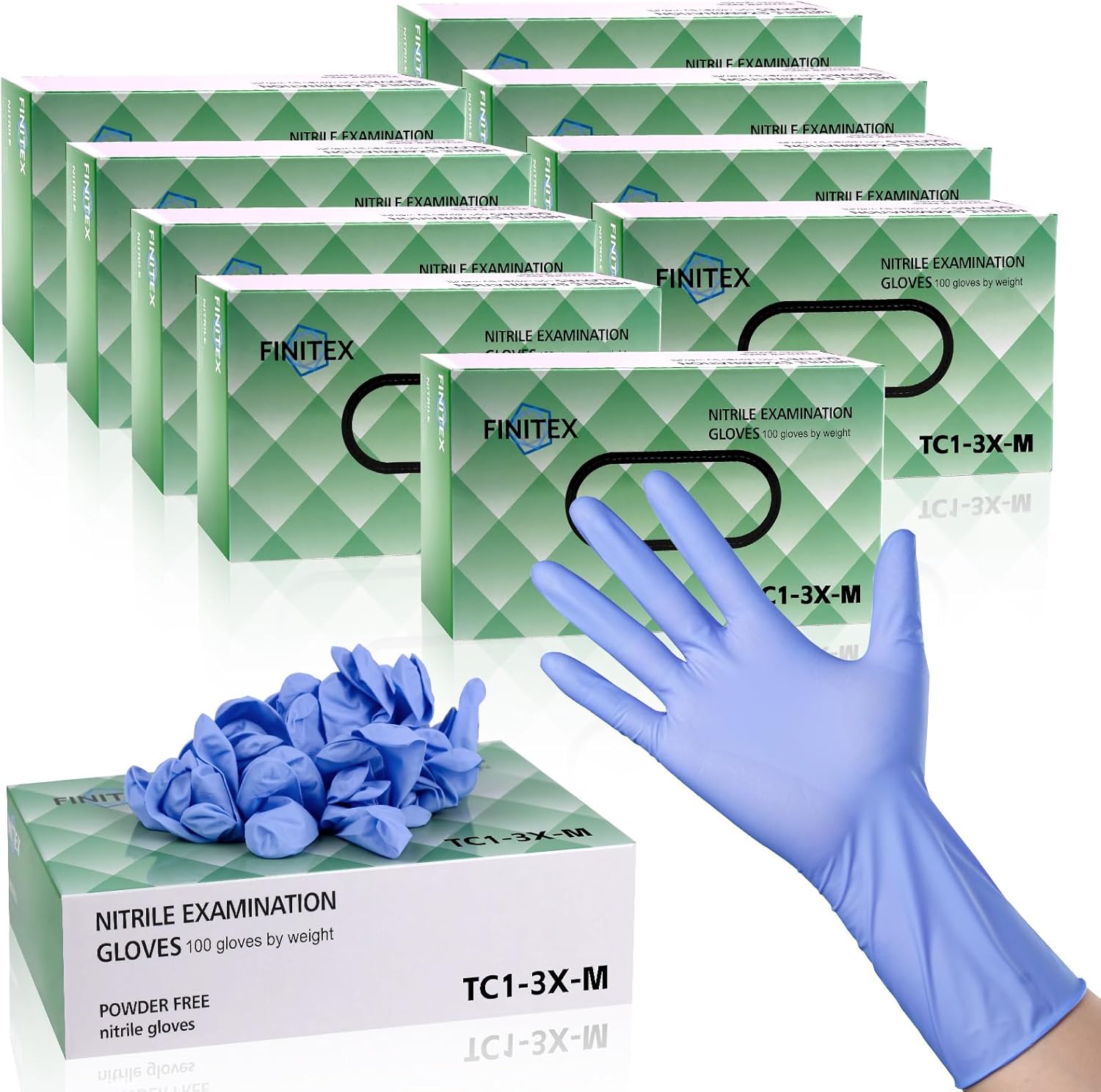 Nitrile Disposable Gloves Ice  - Exam Glove Nitrile avis et prix